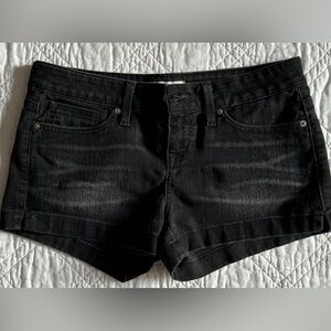 GUESS Jean Shorts - Black, Low Rise, Women’s 28